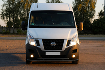 Renault Master 2011-2023 гг. Передняя защита ST016 Black (нерж. сталь) фото 2
