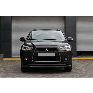 Передняя защита ST017 Black (нерж. сталь) Mitsubishi ASX 2010-2023 гг.