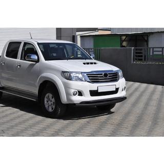 Передняя защита ST017 Black (нерж. сталь) Toyota Hilux 2006-2015 гг. фото 2