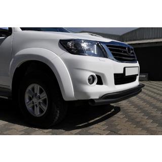 Передняя защита ST017 Black (нерж. сталь) Toyota Hilux 2006-2015 гг. фото 3