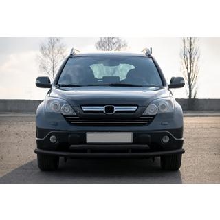 Передняя защита ST018 Black (нерж.) фото 1