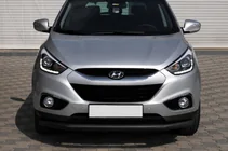 Hyundai IX-35 2010-2015 гг. Передняя дуга ST008 Black (нерж.) фото 2