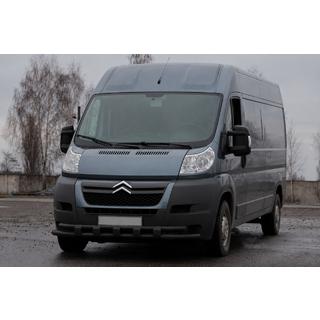 Передняя дуга ST015 Black (нерж.) Opel Movano 2021- гг. фото 2