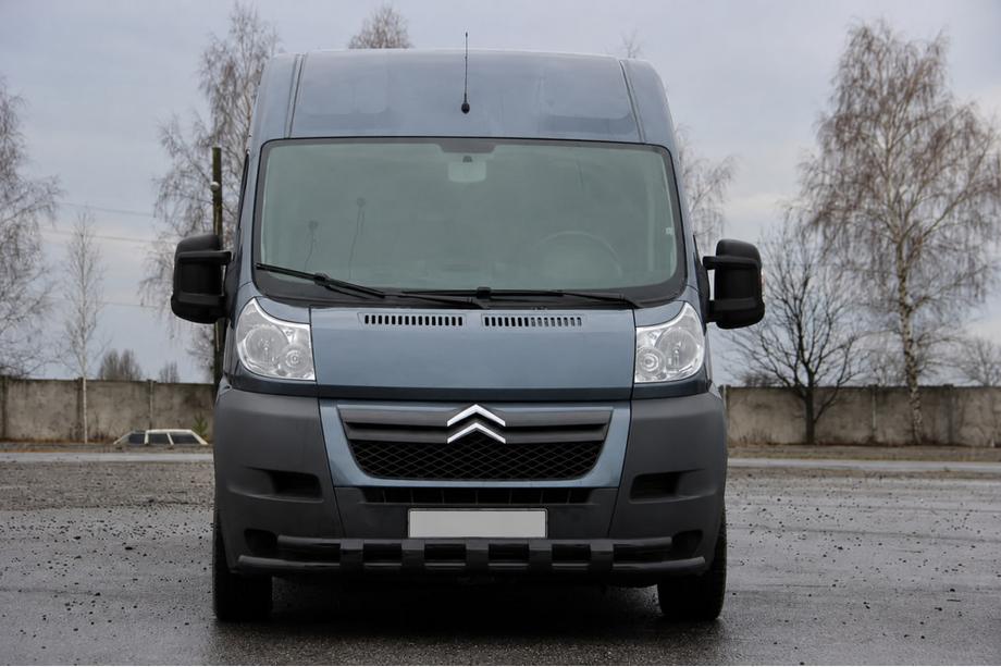 Opel Movano 2021- гг. Передняя дуга ST015 Black (нерж.) Image