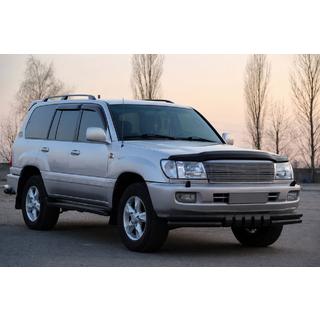 Передняя дуга ST015 Black (нерж.) Toyota Land Cruiser 100 1998-2007 гг. фото 3
