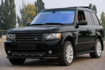 Range Rover III L322 2002-2012 гг. Передняя дуга ST015 Black (нерж.) фото 1