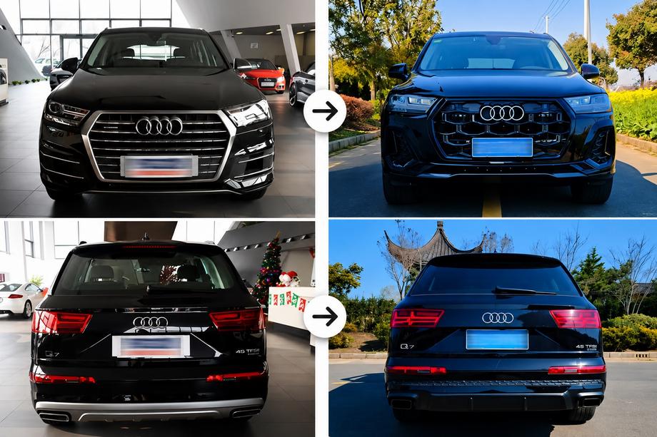 Audi Q7 2015–2026 гг. Комплект обвеса (рестайлинг) в стиле 2024 (для 2015-2020) Фото 1