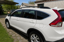 Honda CRV 2007-2011 гг. Рейлинги на крышу черные (OEM) фото 2