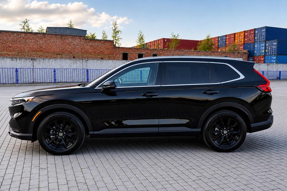 Honda CRV 2022- гг. Интегрированные рейлинги серые OEM (ABS-пластик) Image