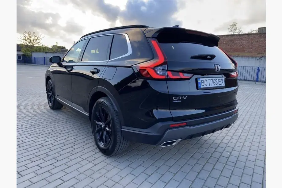 Honda CRV 2022- гг. Интегрированные рейлинги на крышу черные OEM (ABS-пластик) Фото 2