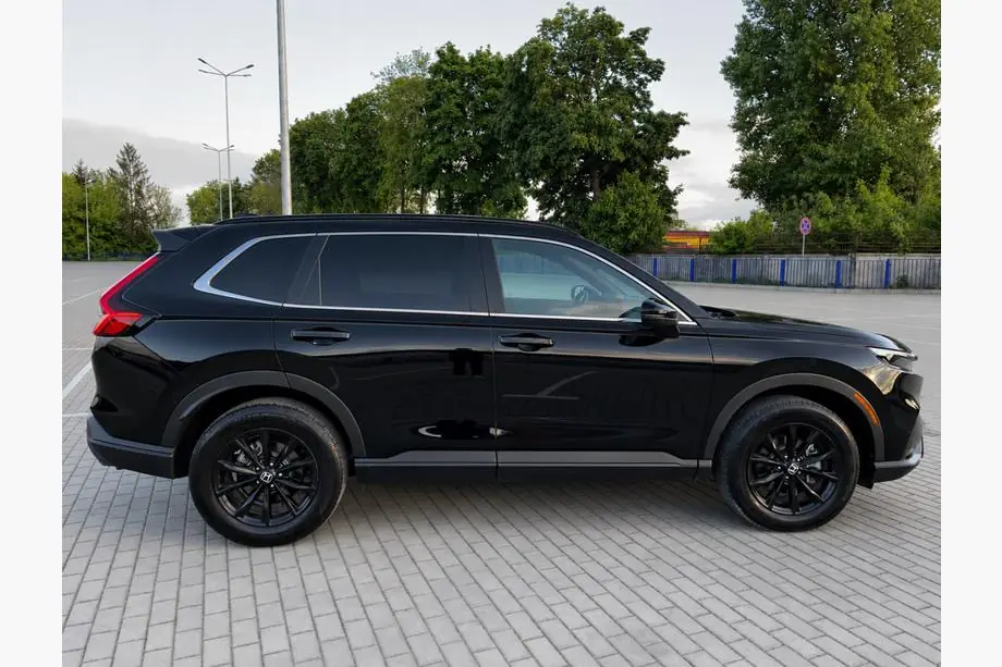 Honda CRV 2022- гг. Интегрированные рейлинги на крышу черные OEM (ABS-пластик) Фото 3