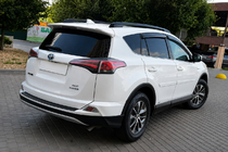 Toyota Rav 4 2013-2018 гг. Рейлинги на крышу OEM черные (алюминий) фото 1