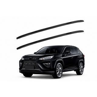 Интегрированные рейлинги черные OEM (ABS-пластик, установка на клей) Toyota Rav 4 2019- гг.