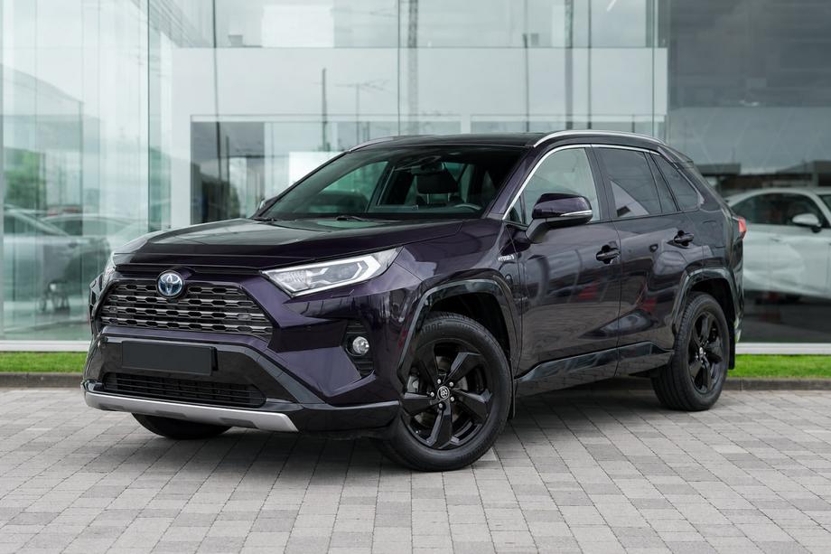 Toyota Rav 4 2019–2025 гг. Интегрированные рейлинги серые OEM (ABS-пластик) Фото 1