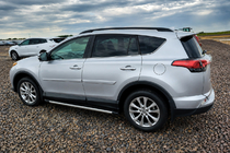 Toyota Rav 4 2019–2025 гг. Рейлинги на крышу OEM черные (алюминий) фото 1