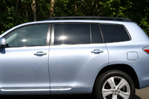 Toyota Highlander 2008-2013 гг. Рейлинги черные OEM (Алюминий) фото 1