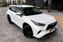 Toyota Highlander 2019- гг. Рейлинги на крышу черные OEM (ABS-пластик) фото 1
