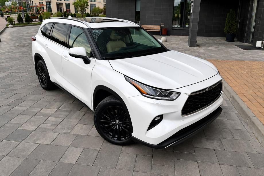 Toyota Highlander 2019- гг. Серые рейлинги OEM (ABS-пластик) Фото 1
