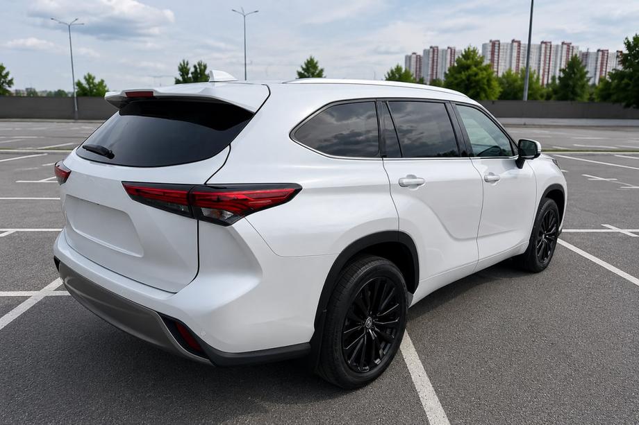 Toyota Highlander 2019- гг. Серые рейлинги OEM (ABS-пластик) Фото 2