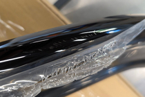 Volkswagen Golf 6 2008-2014 гг. Уценка Передняя накладка Lip DPT V-2 (для GTI, черный глянец) фото 3