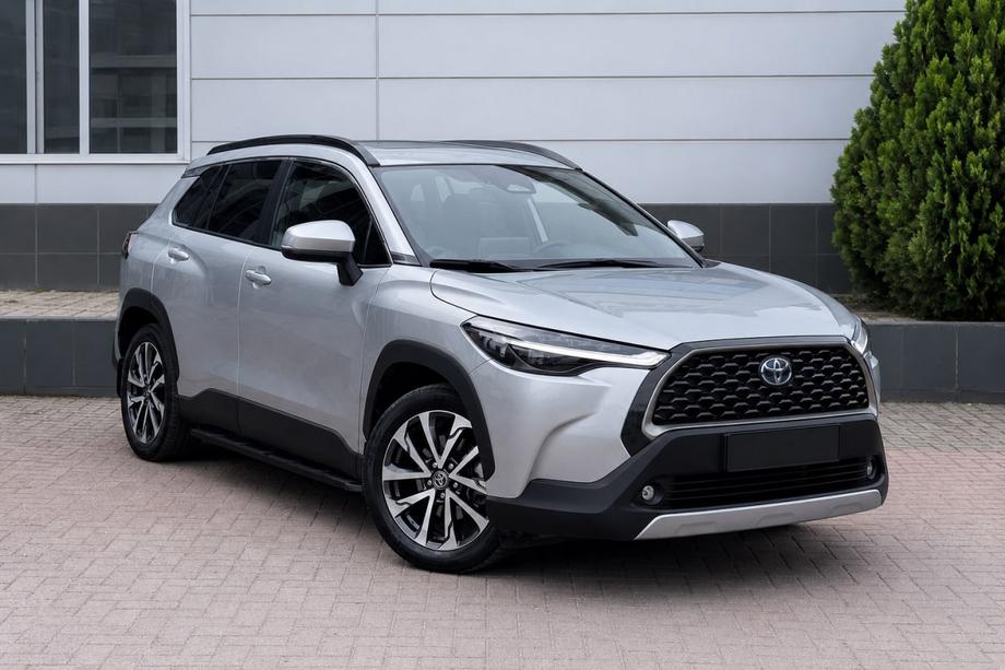 Toyota Corolla Cross 2020- гг. Интегрированные рейлинги черные OEM (Алюминий) Фото 1