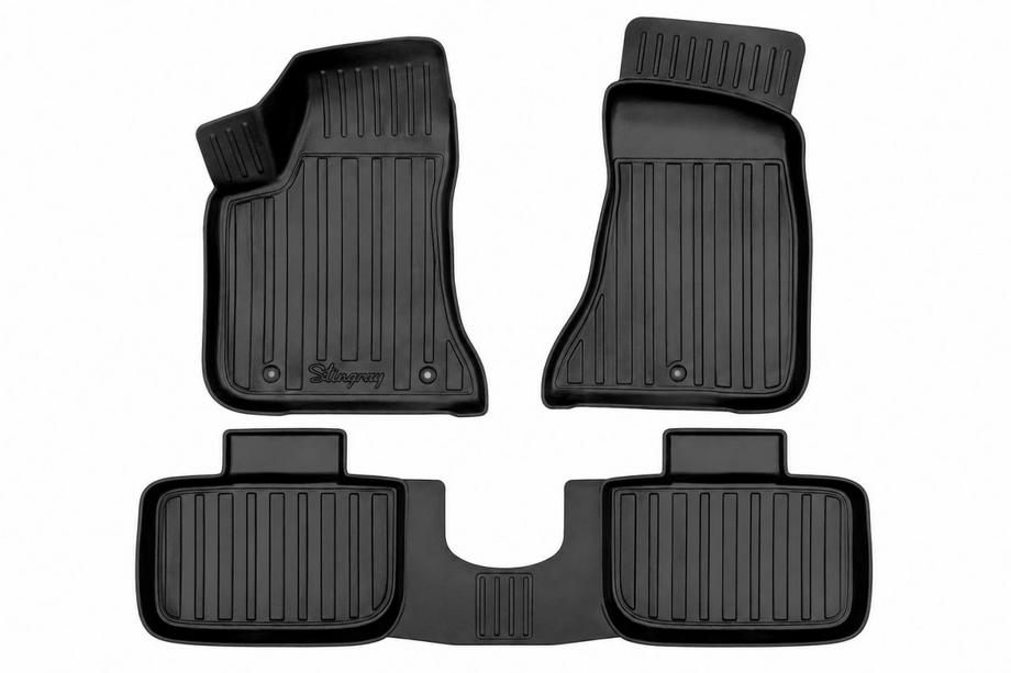 Dodge Challenger 2008-2023 гг. Резиновые Коврики Stingray 3D (2WD, 4 шт) Image