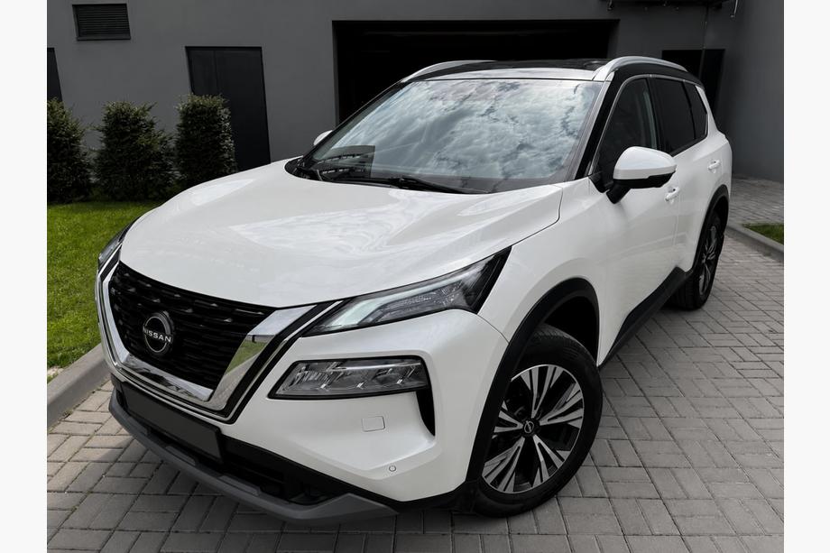 Nissan X-trail T33/Rogue 2022- гг. Интегрированные рейлинги серые OEM (алюминий, установка на болты)