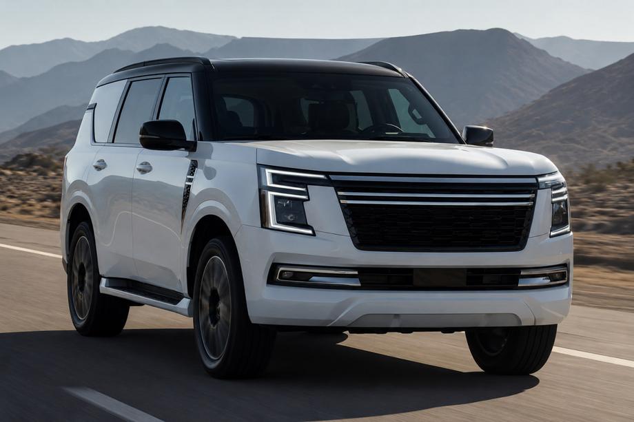 Nissan Patrol Y63 2025- гг. Интегрированные рейлинги черные OEM (Алюминий) Фото 3