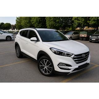 Интегрированные рейлинги черные OEM (ABS-пластик, установка на клей) Hyundai Tucson TL 2016-2021 гг. фото 2