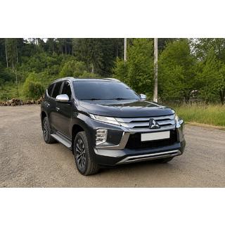 Интегрированные рейлинги серые OEM (2019-, Алюминий) Mitsubishi Pajero Sport 2015- гг. фото 3