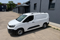 Citroen Berlingo/Multispace 2018- гг. Рейлинги хром (турецкий дизайн) Длинные, металлические опоры фото 2