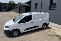Citroen Berlingo/Multispace 2018- гг. Рейлинги хром (турецкий дизайн) Длинные, металлические опоры фото 5