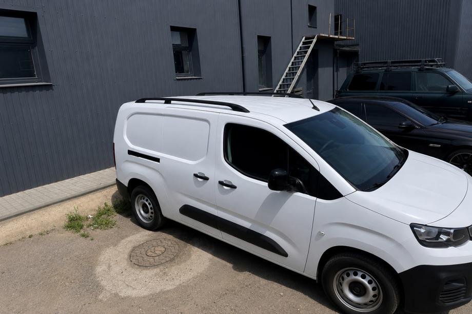 Citroen Berlingo/Multispace 2018- гг. Рейлинги на крышу черные (турецкий дизайн) Фото 3