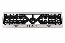 DAF Рамка Номерного Знака Хром (1 шт, Нержавеющая Сталь) фото 1
