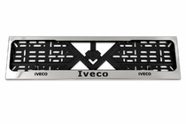 Iveco Рамка Номерного Знака Хром (1 шт, Нержавеющая Сталь) фото 1