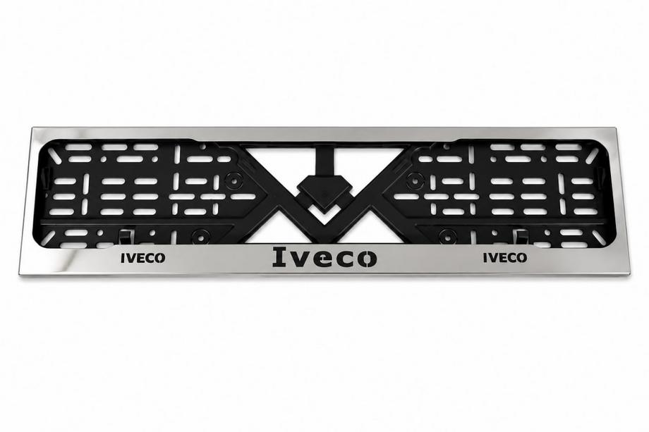 Iveco Рамка Номерного Знака Хром (1 шт, Нержавеющая Сталь) Image