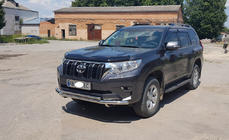 Toyota Land Cruiser Prado 150 2009-2023 гг. Передняя защита ST014 (нержавейка) фото 9