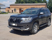 Toyota Land Cruiser Prado 150 2009-2023 гг. Передняя защита ST014 (нержавейка) фото 10
