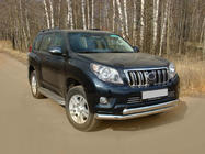 Toyota Land Cruiser Prado 150 2009-2023 гг. Передняя защита ST014 (нержавейка) фото 6