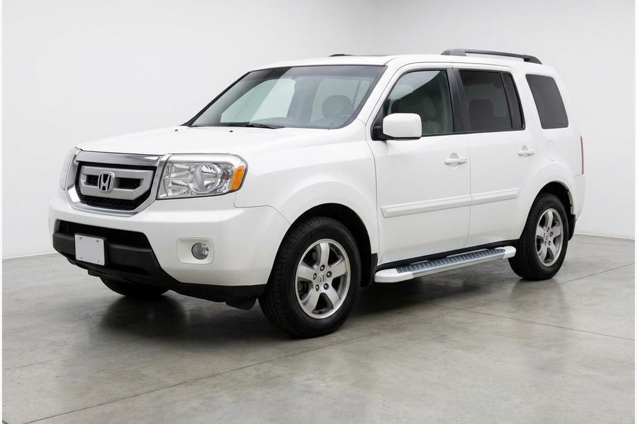 Honda Pilot 2008-2015 гг. Боковые Подножки Allmond White (2 шт., Алюминий) Image