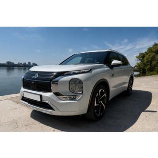 Интегрированные рейлинги серые OEM (Алюминий, установка на клей) Mitsubishi Outlander 2021- гг. фото 1