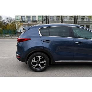 Интегрированные рейлинги серые OEM (ABS-пластик, установка на клей) Kia Sportage 2015-2021 гг. фото 2