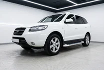 Hyundai Santa Fe 2 2006-2012 гг. Боковые Подножки Allmond White (2 шт., Алюминий) фото 1