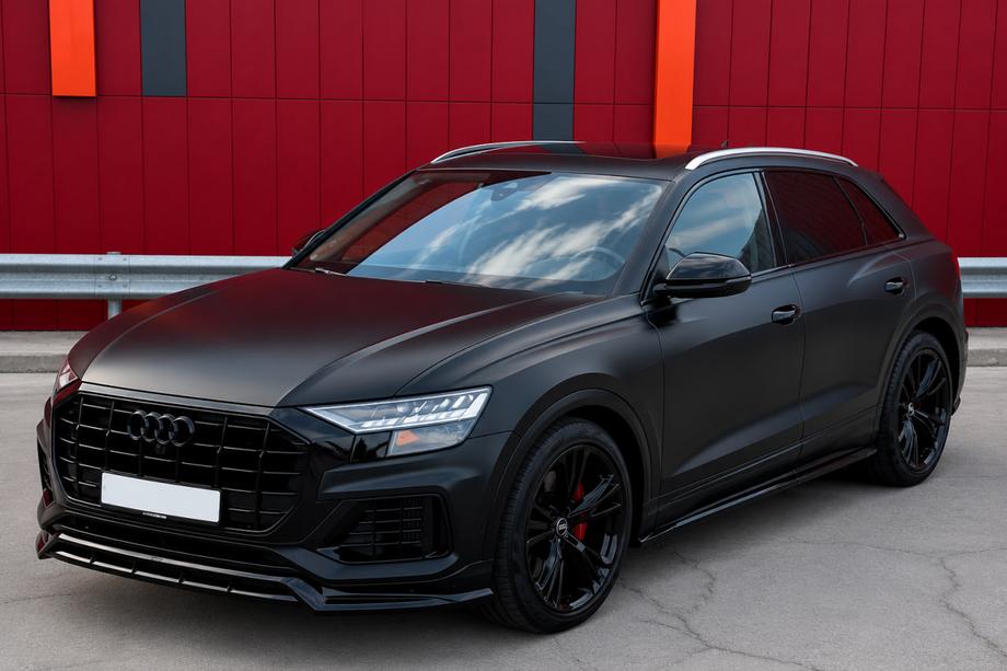 Audi Q5 2017-2025 гг. Интегрированные рейлинги серые OEM (Алюминий, установка на клей) Фото 2