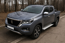 Ford Ranger 2011–2022 гг. Рейлинги на крышу OEM черные (алюминий) фото 1