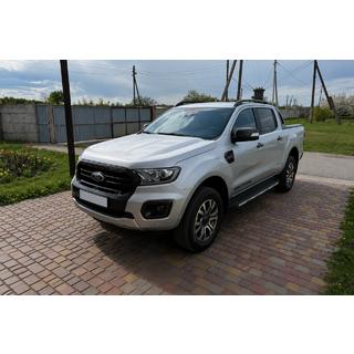 Черные рейлинги на крышу OEM (ABS-пластик, установка на клей) фото 1