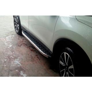 Боковые Подножки BlackLine (2 шт, Алюминий) Nissan Qashqai 2007-2010 гг. фото 1