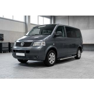 Боковые Подножки BlackLine (2 шт, Алюминий) Volkswagen T5 Caravelle 2004-2010 гг. фото 3