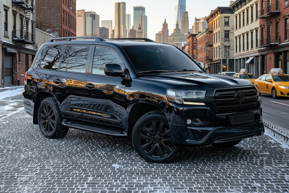 Black Edition для Toyota LC200: тёмный агрессивный стиль после рестайлинга фото 1