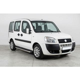 Боковые Подножки BlackLine (2 шт, Алюминий) Fiat Doblo I 2005-2010 гг. фото 1